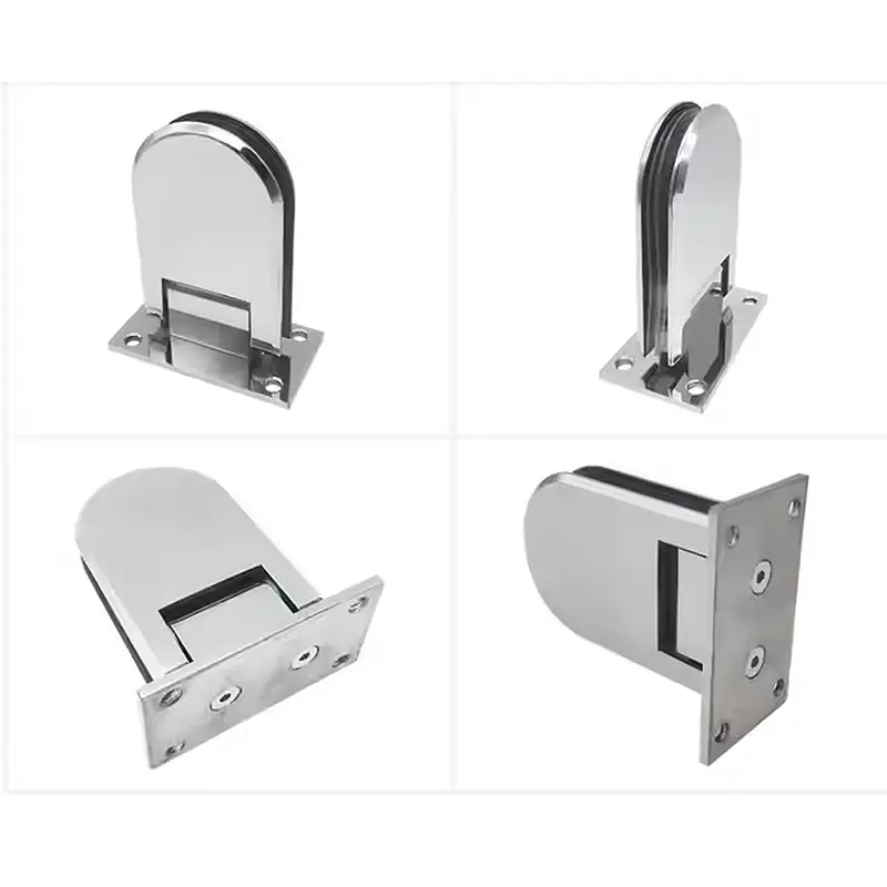 Custom Long Semicircular 90° Double Side Bathroom Glass Clamp Shower Bevel OEM Factory (5).jpg