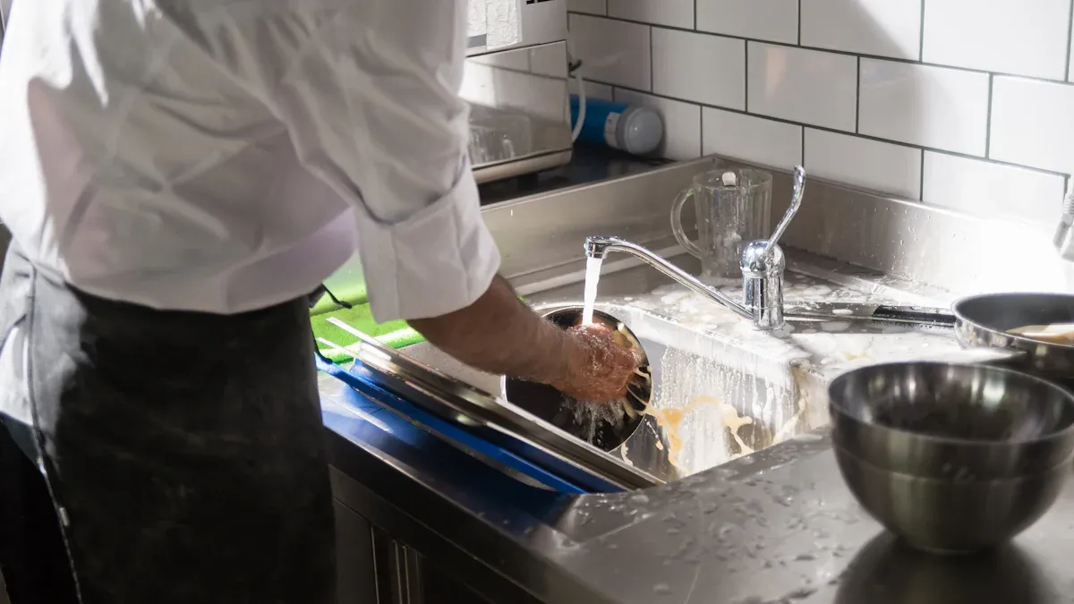 Advanced Hygiene and Sanitation in Hotel Kitchen Faucets