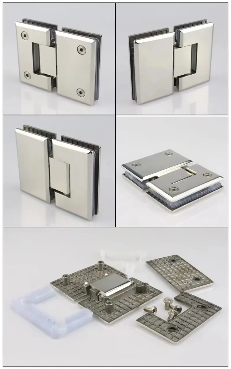 OEM Factory Zinc Alloy shower hinge Hardware (3)