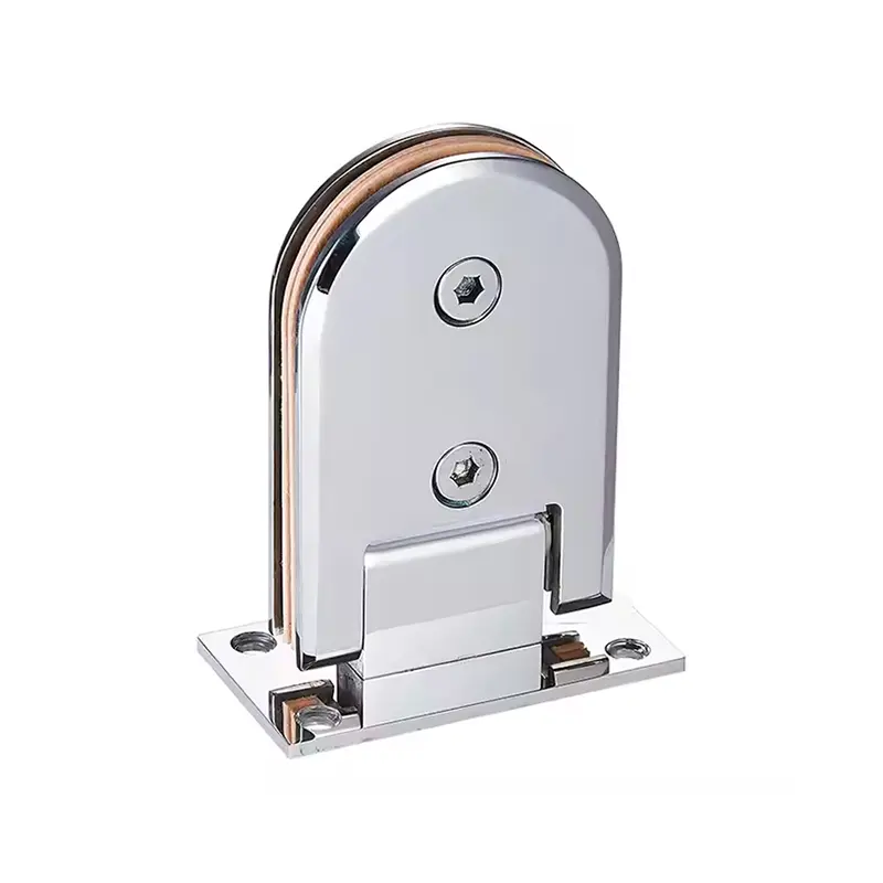 Custom Long Semicircular 90° Double Side Bathroom Glass Clamp Shower Bevel OEM Factory (1).jpg